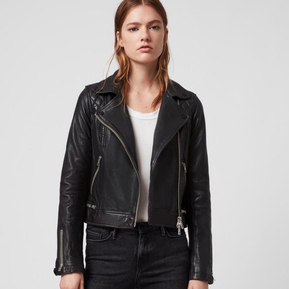 All Saints Jackets & Blazers - All Saints Conroy Leather Jacket US 00